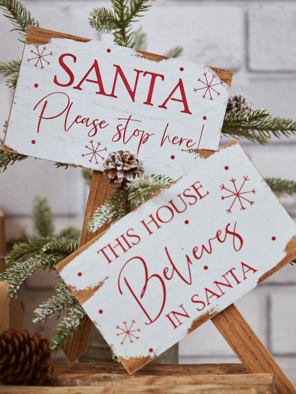 Christmas Santa Believes Stake