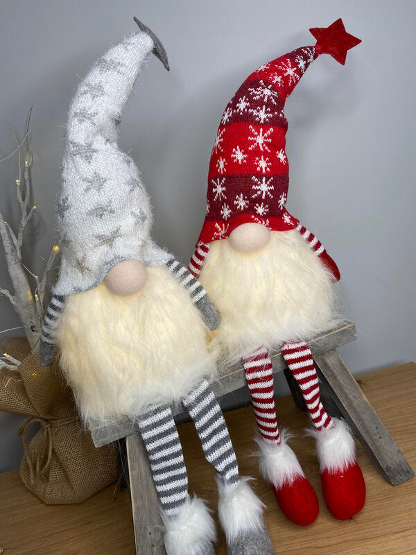 Large Light Up Sitting Gonk with Fluffy Beards