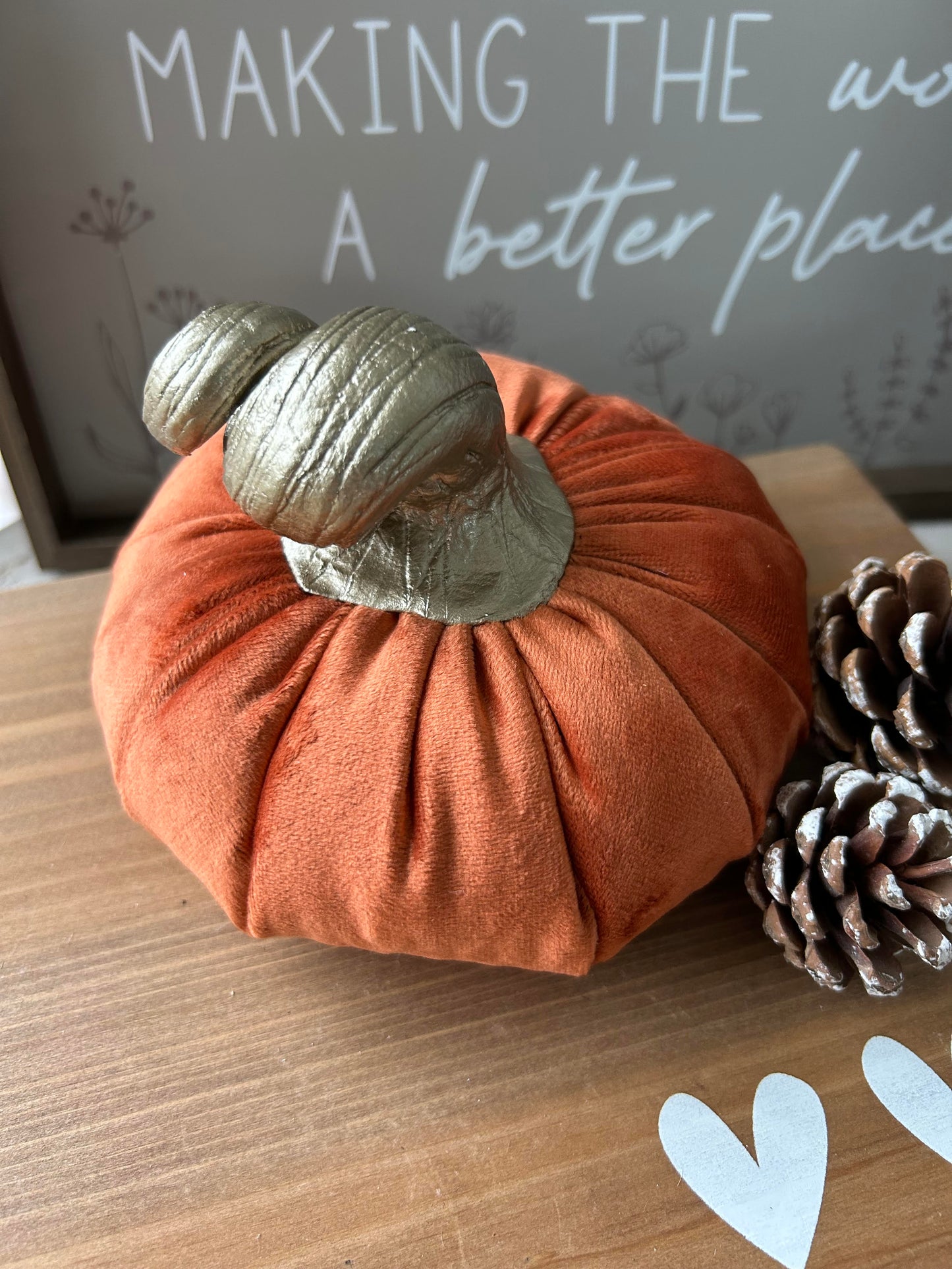 Handmade Fabric Pumpkins