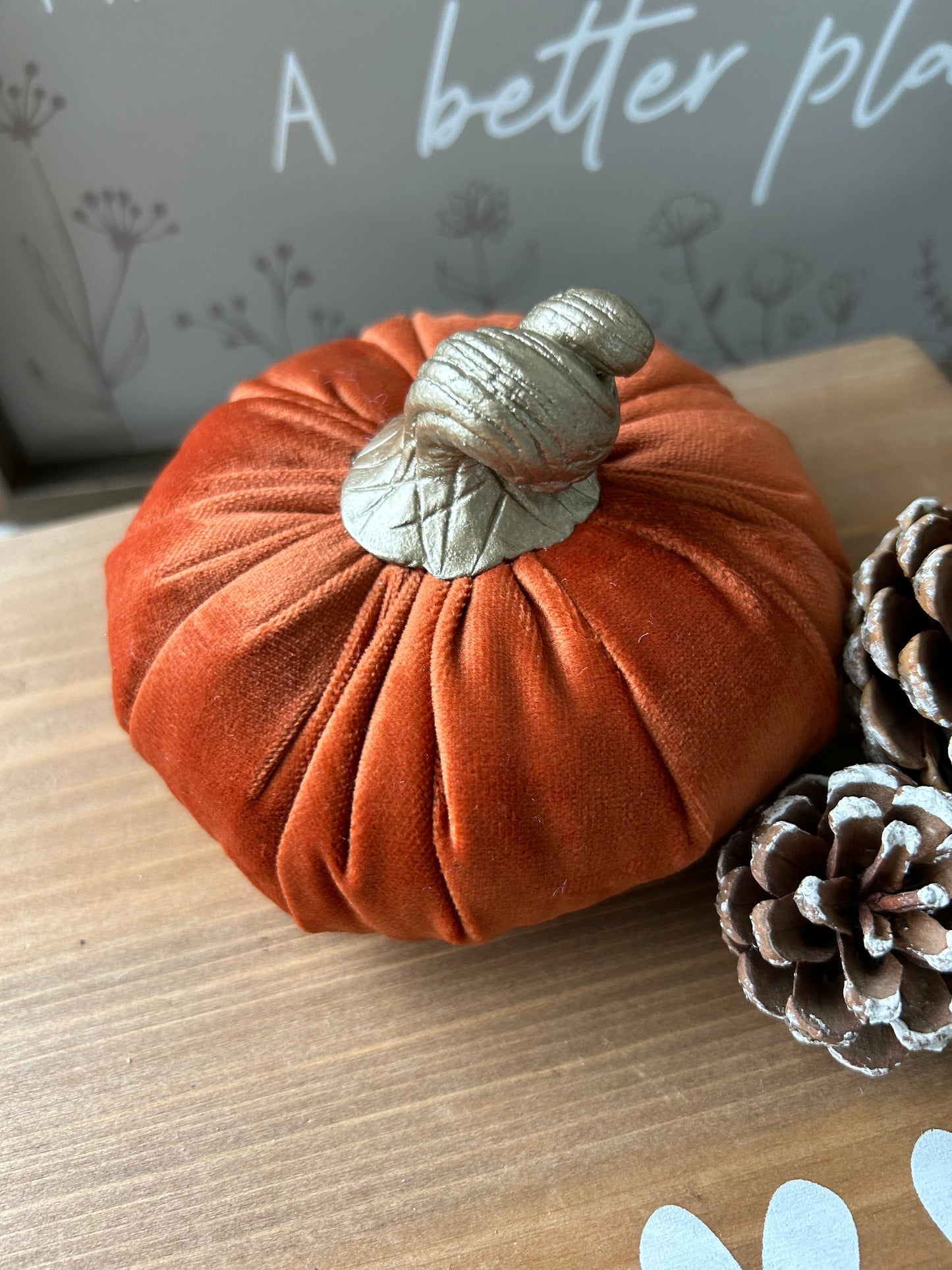 Handmade Fabric Pumpkins