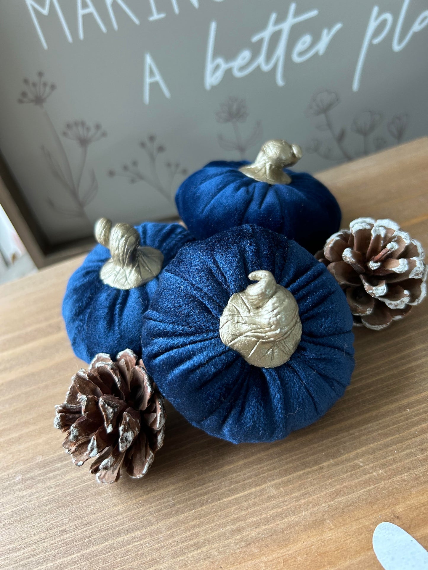 Handmade Fabric Pumpkins