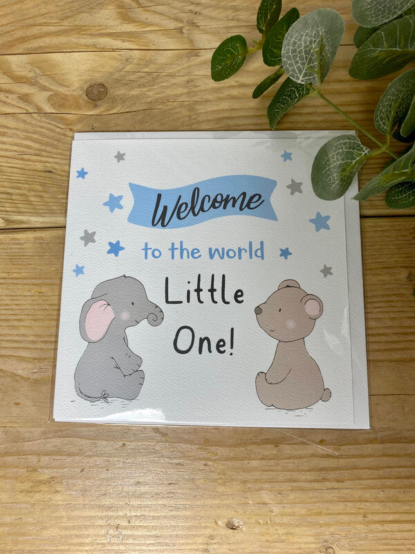 New Baby Card Blue