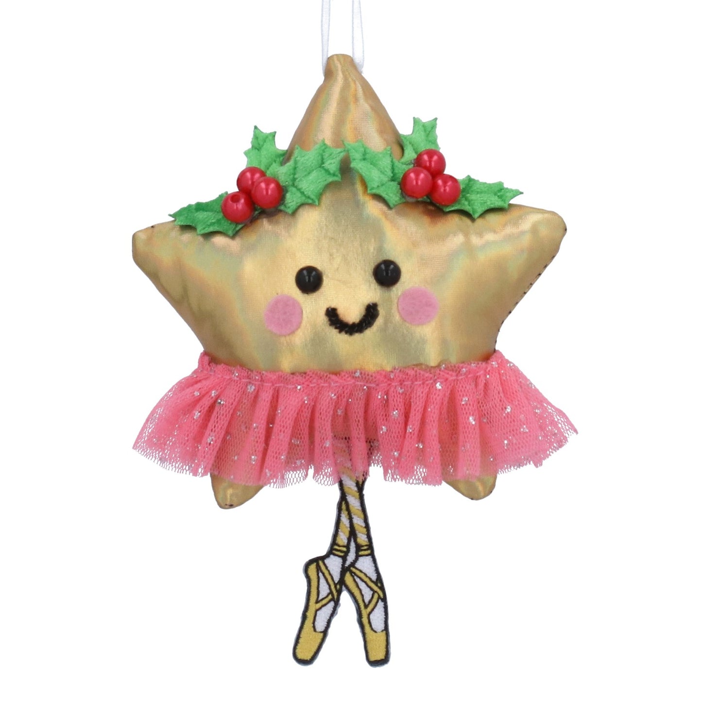 Fabric Smiling Star In Tutu Decoration