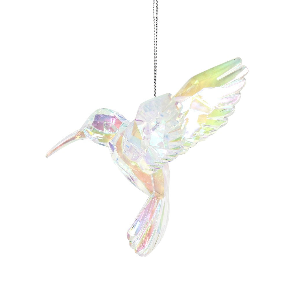 Rainbow Acrylic Hummingbird Decoration