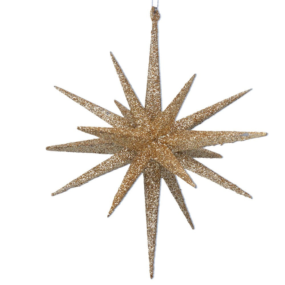 Gold Sparkling Bethlehem Star Decoration