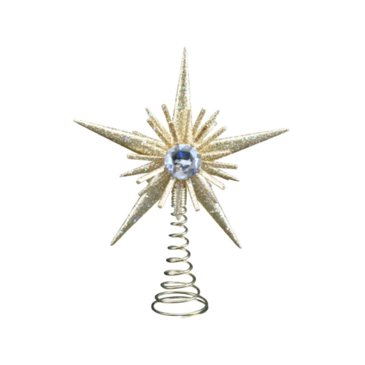 Gold Star with Jewel Mini Tree Topper