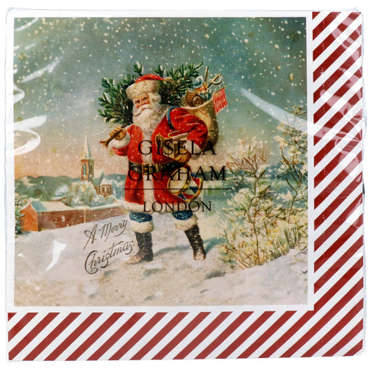 Nostalgia Santa Napkins - Pack of 20