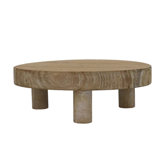 Natural Wood Round Riser