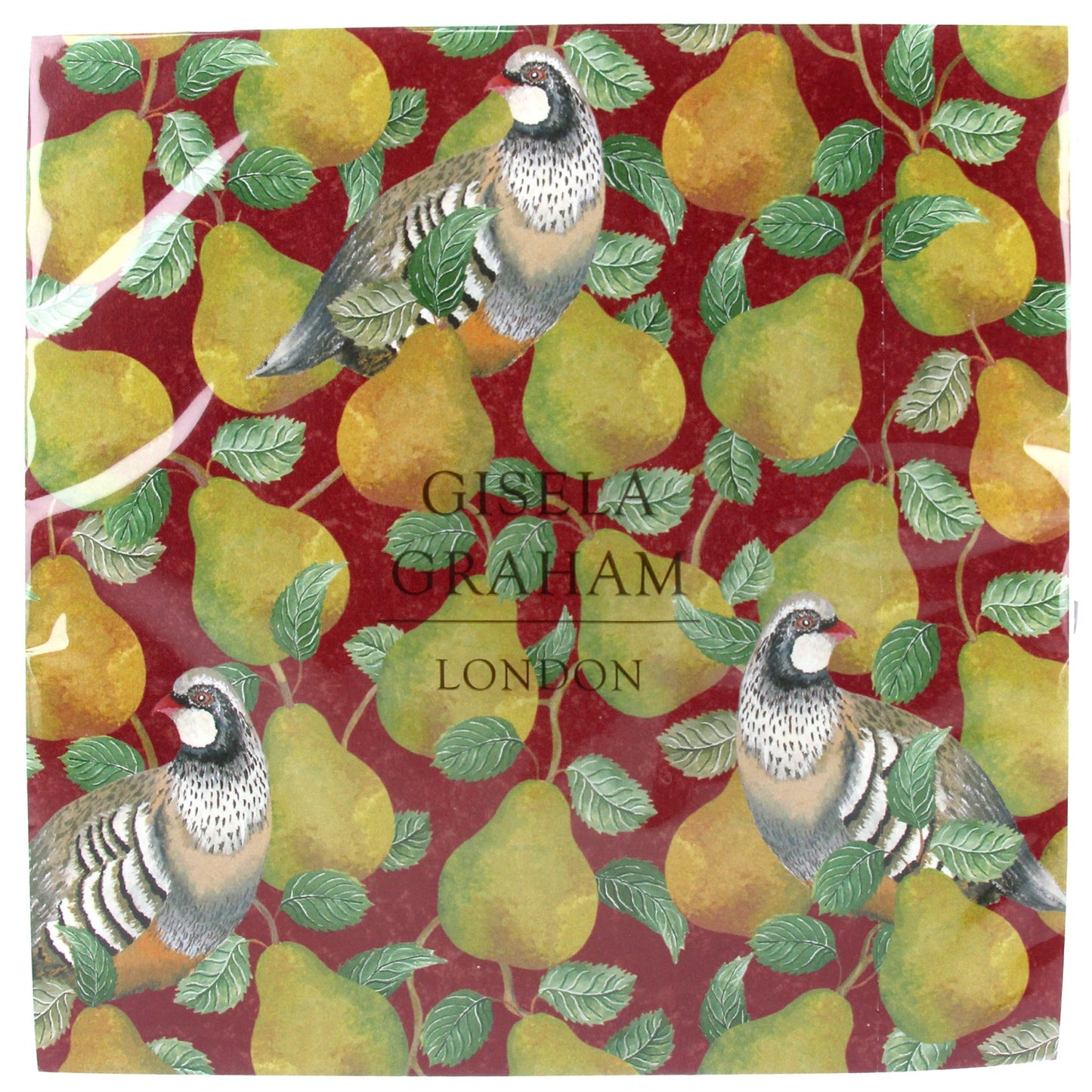 Partridge & Pear Napkins - Pack of 20