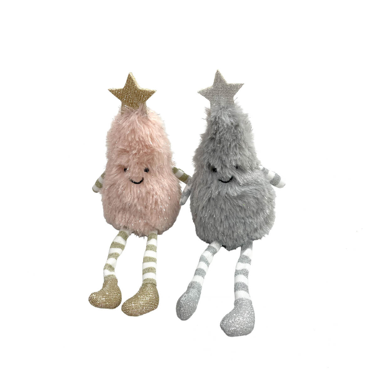 Fairytale Faux Fur Christmas Tree Shelf Sitter