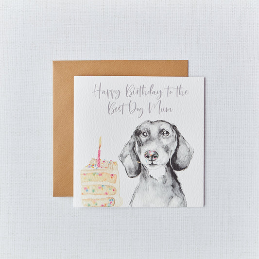 Best Dog Mum Birthday Card