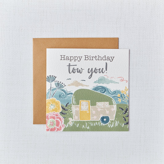 Caravan Happy Birthday Card