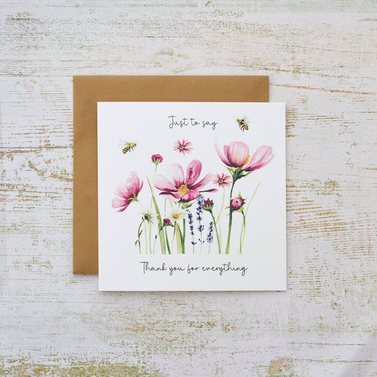 Just To Say Floral Delights Card
