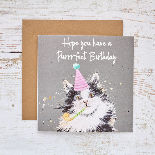 Purrr-fect Birthday Card