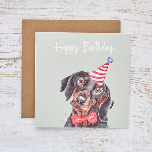 Dachshund Birthday Card