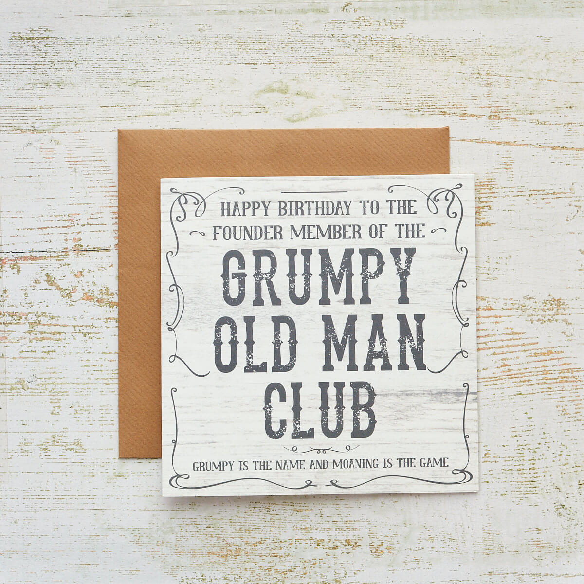 Grumpy Old Man Club Birthday Card