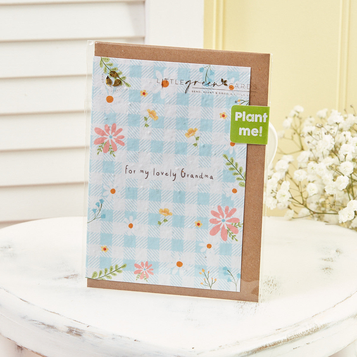 Gingham Grandma Seed Card