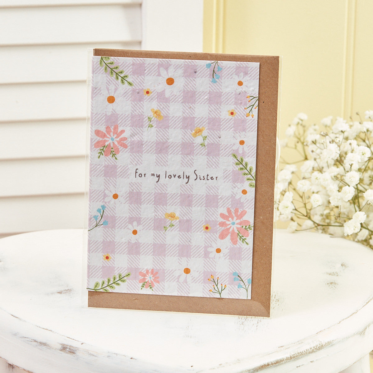 Gingham Sister Seed Card