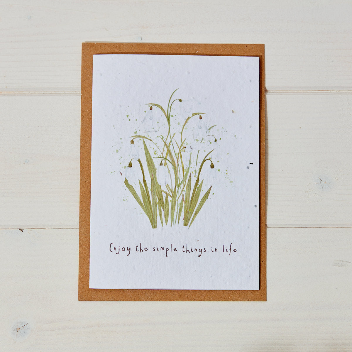 Snowdrop Simple Things Seed Card