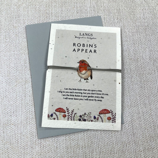 Robins Appear Bracelet with Seed Paper