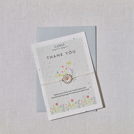 Thank You Bracelet with Seed Paper