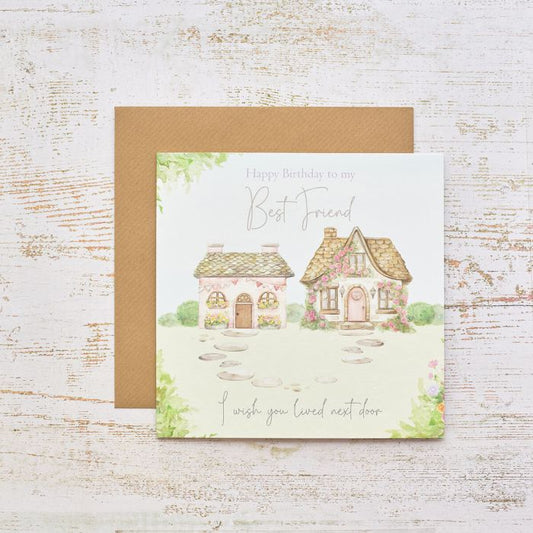 Cottage Best Friend Birthday Card