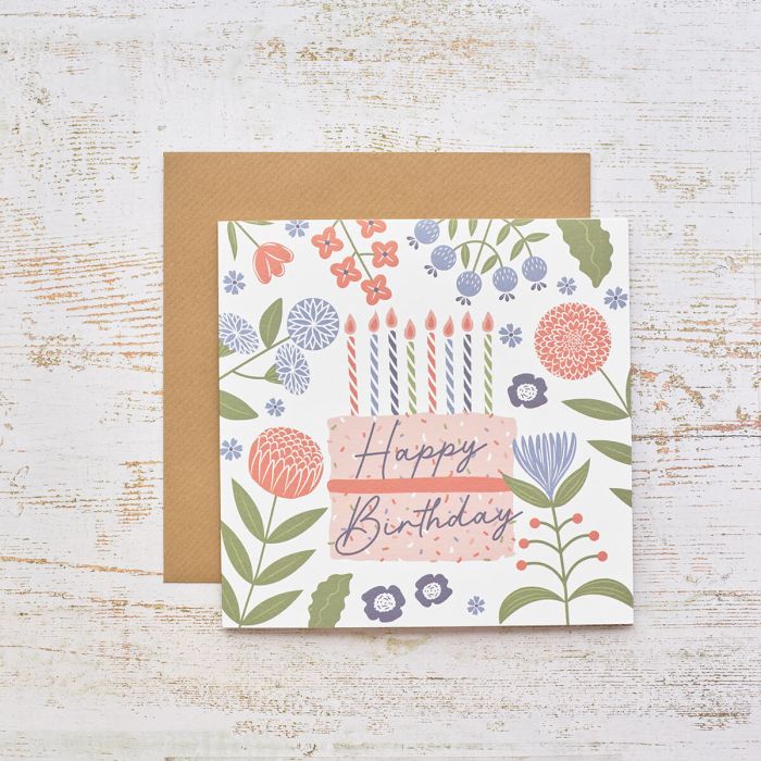 Flourish & Foliage Birthday Card