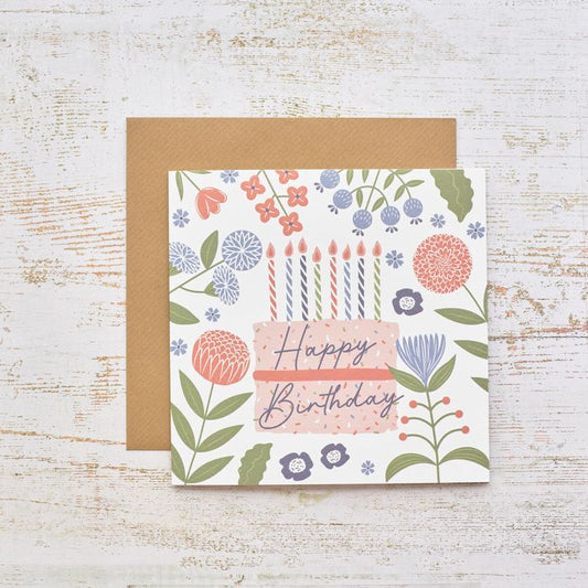 Flourish & Foliage Birthday Card