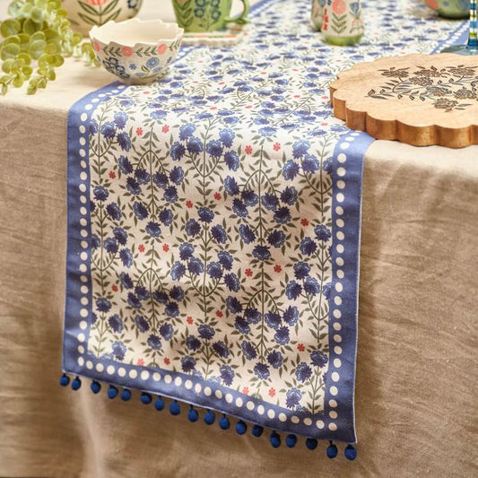 Flourish & Foliage Print Table Runner