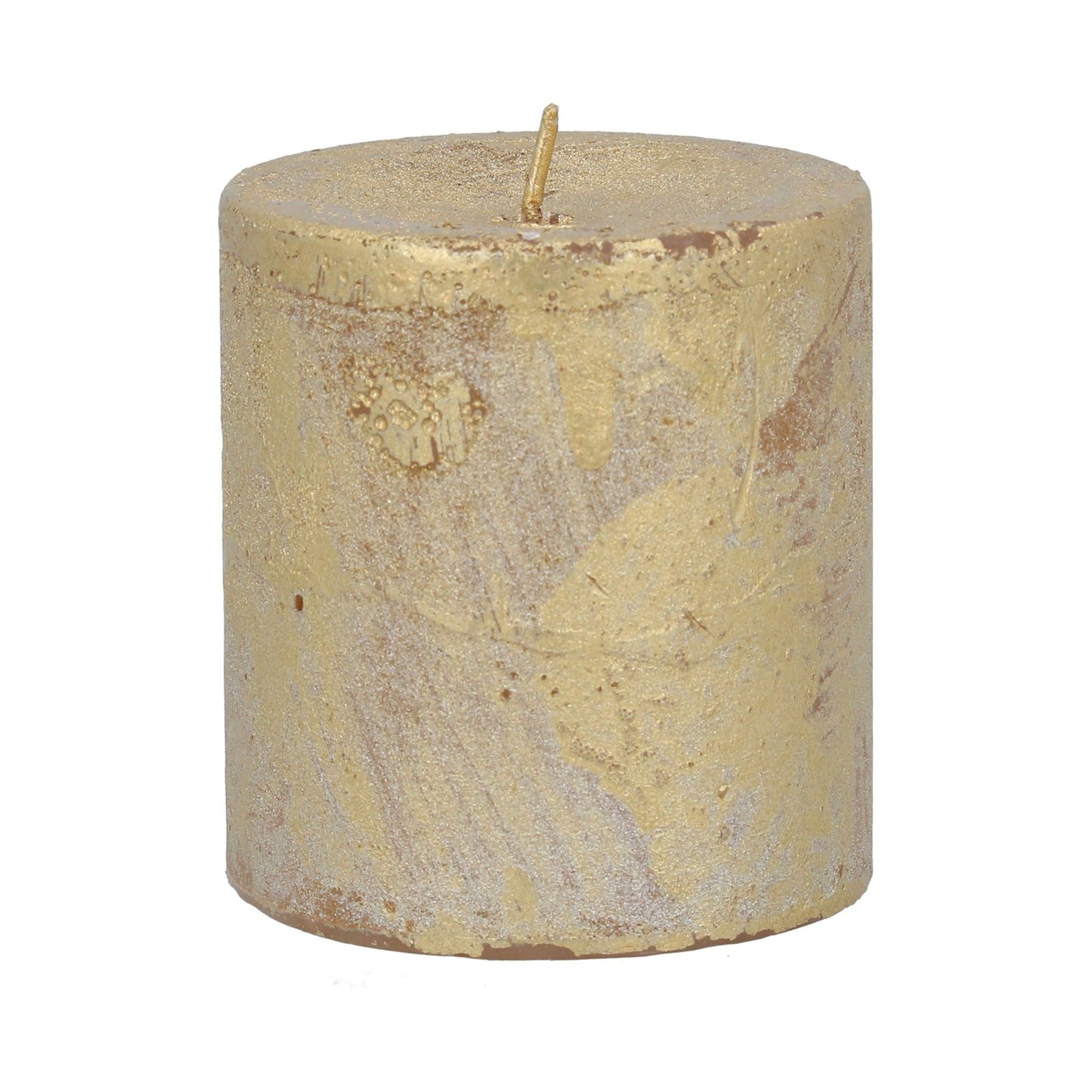 Gold Pillar Candle by Gisela Graham Small