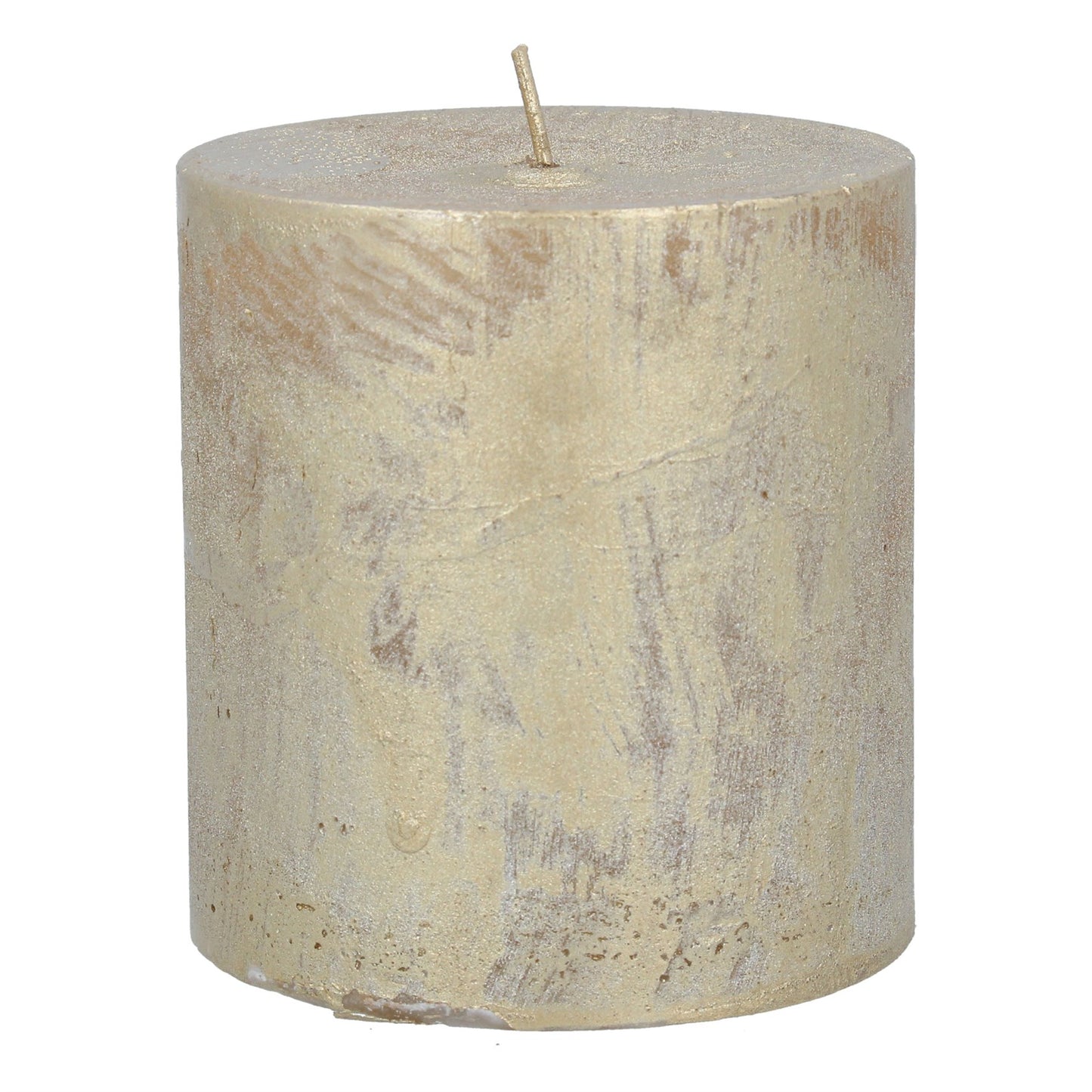 Gold Pillar Candle by Gisela Graham Large