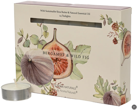 Bergamot & Wild Fig Scented T-Lights