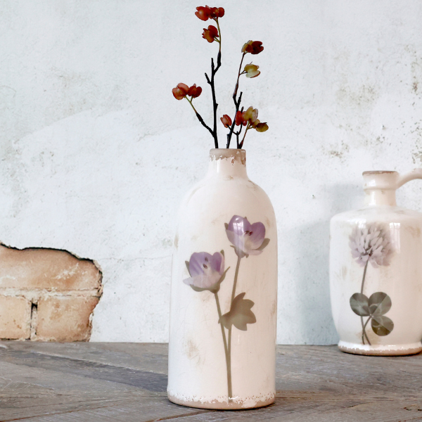 Versailles Tall Bottle with Flowers