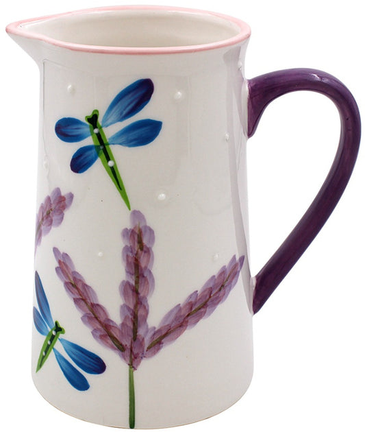 Hand Painted Dragonfly Jug