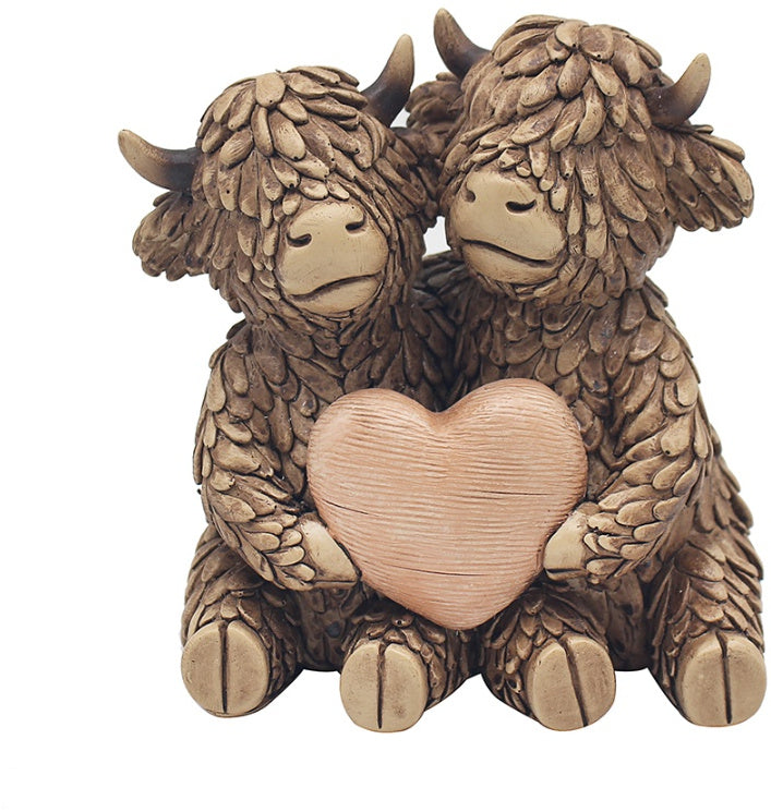 Hughie Highland Cow True Love Ornament