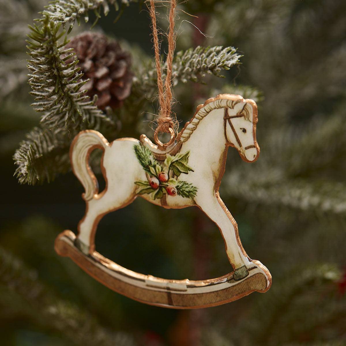 Vintage Rocking Horse Metal Hanger
