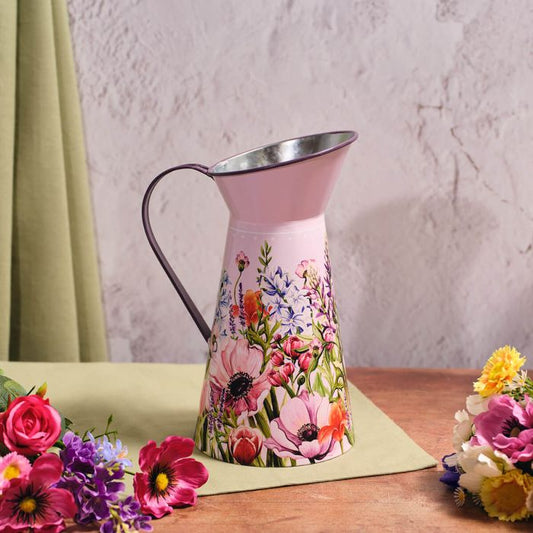 Floral Serenade Tin Jug