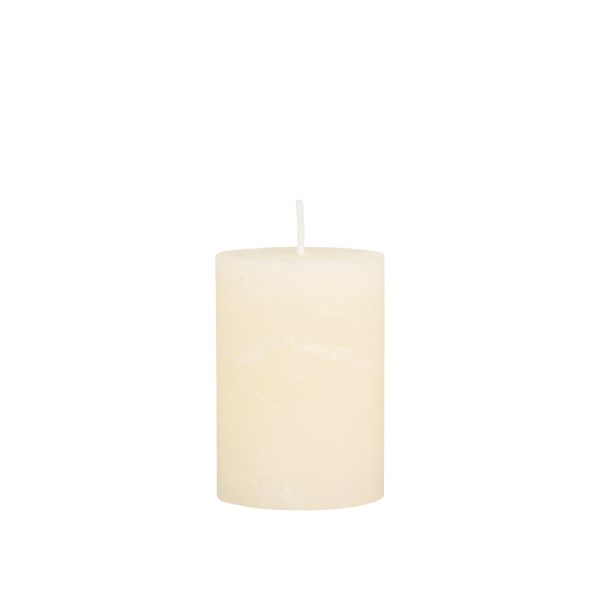 Cream Rustic Macon Pillar Candle