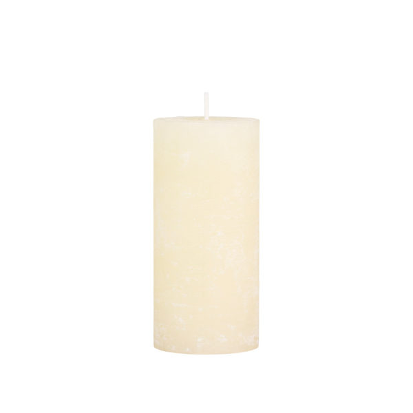 Cream Rustic Macon Pillar Candle
