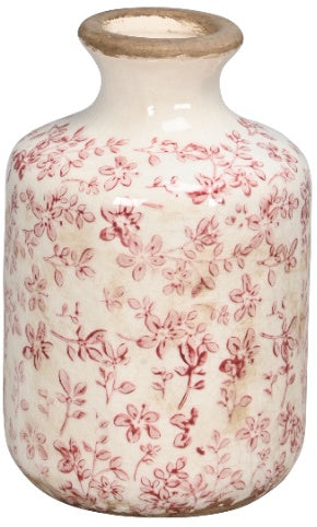 Rustic Pink Flower Vase Small
