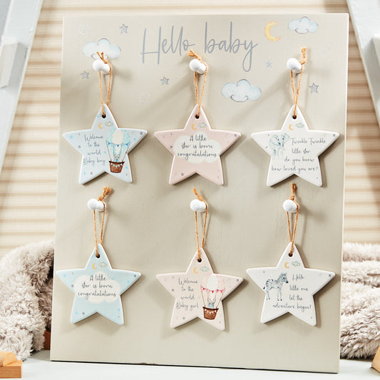 Baby Star Ceramic Hanger