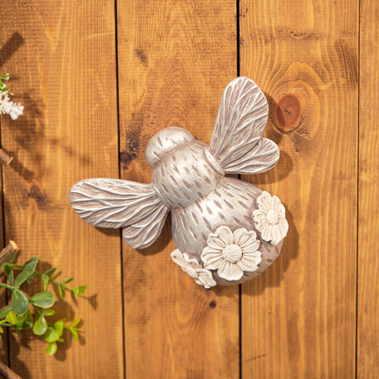 Silver Daisy 3D Bee Ornament