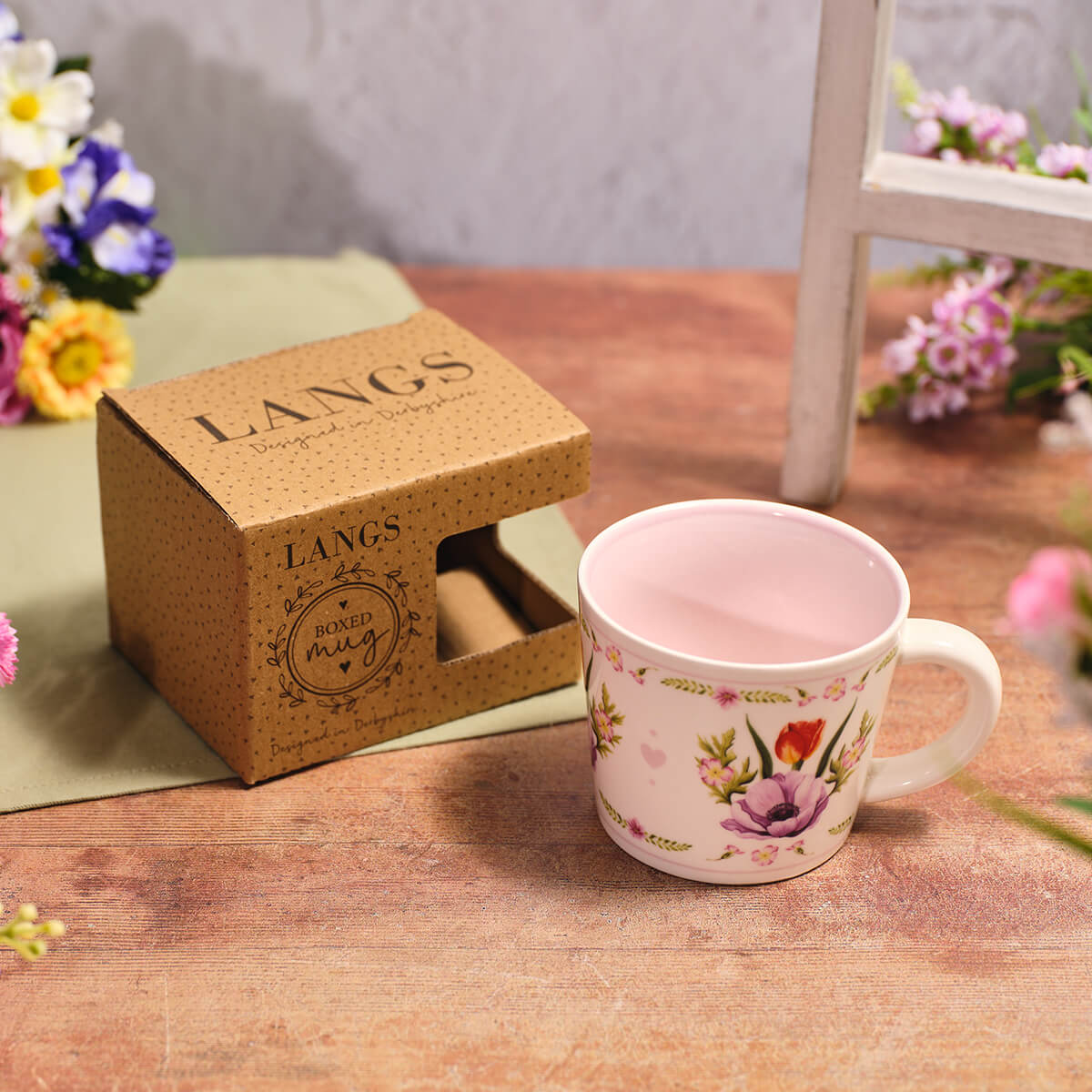 Floral Serenade Stoneware Mug