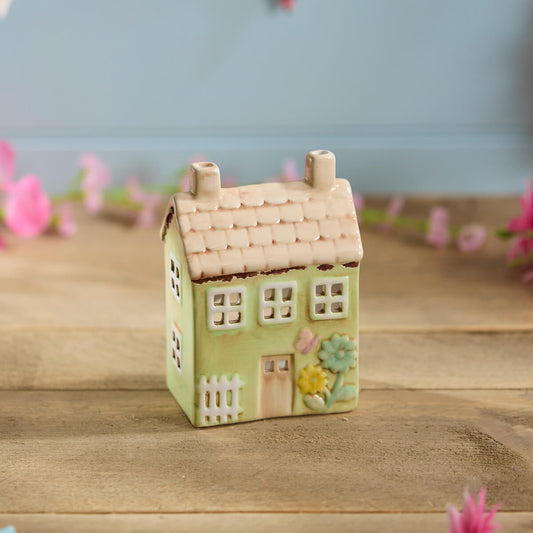 Ceramic Green House T-Light holder