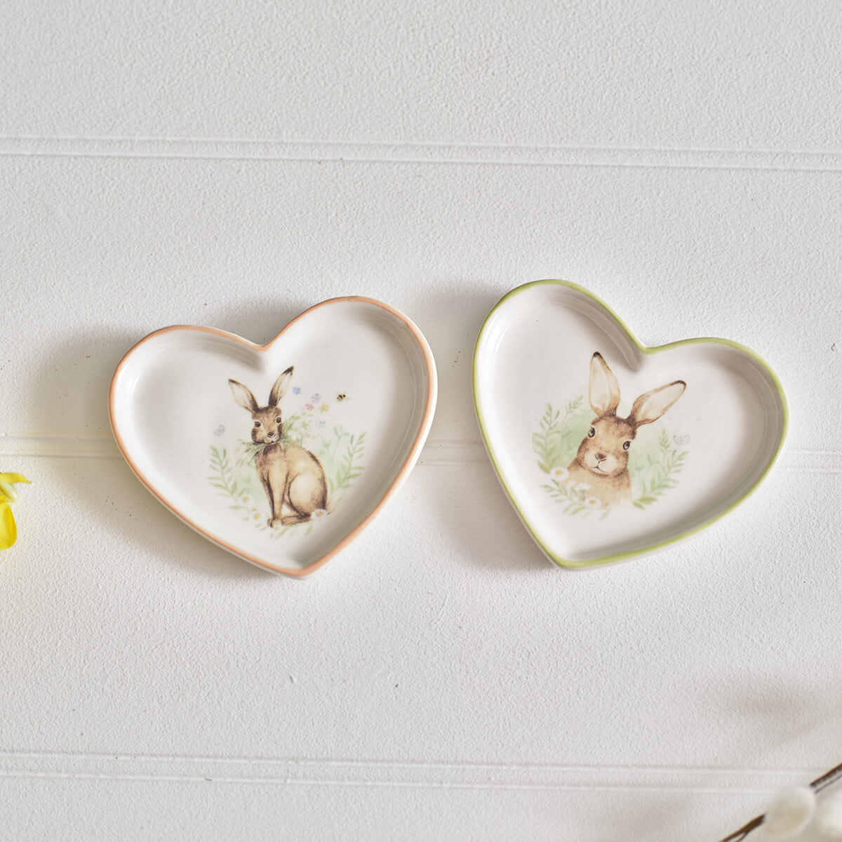 Meadow Fields Heart Shaped Trinket DIsh