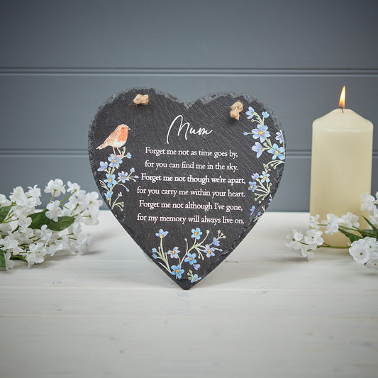 Mum Slate Robin Hanger