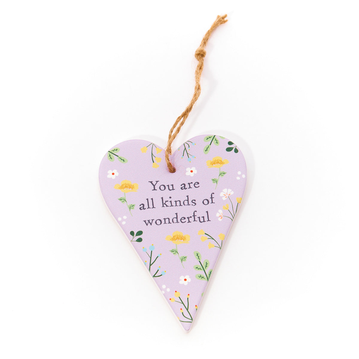 Ceramic Floral Heart Hanger