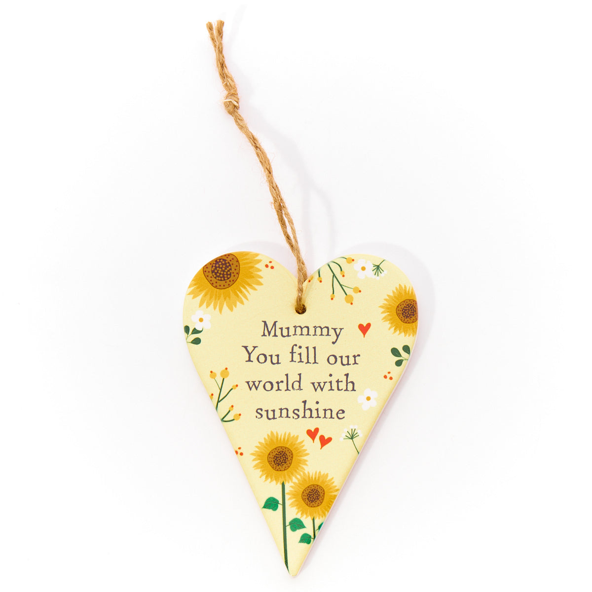 Ceramic Floral Heart Hanger