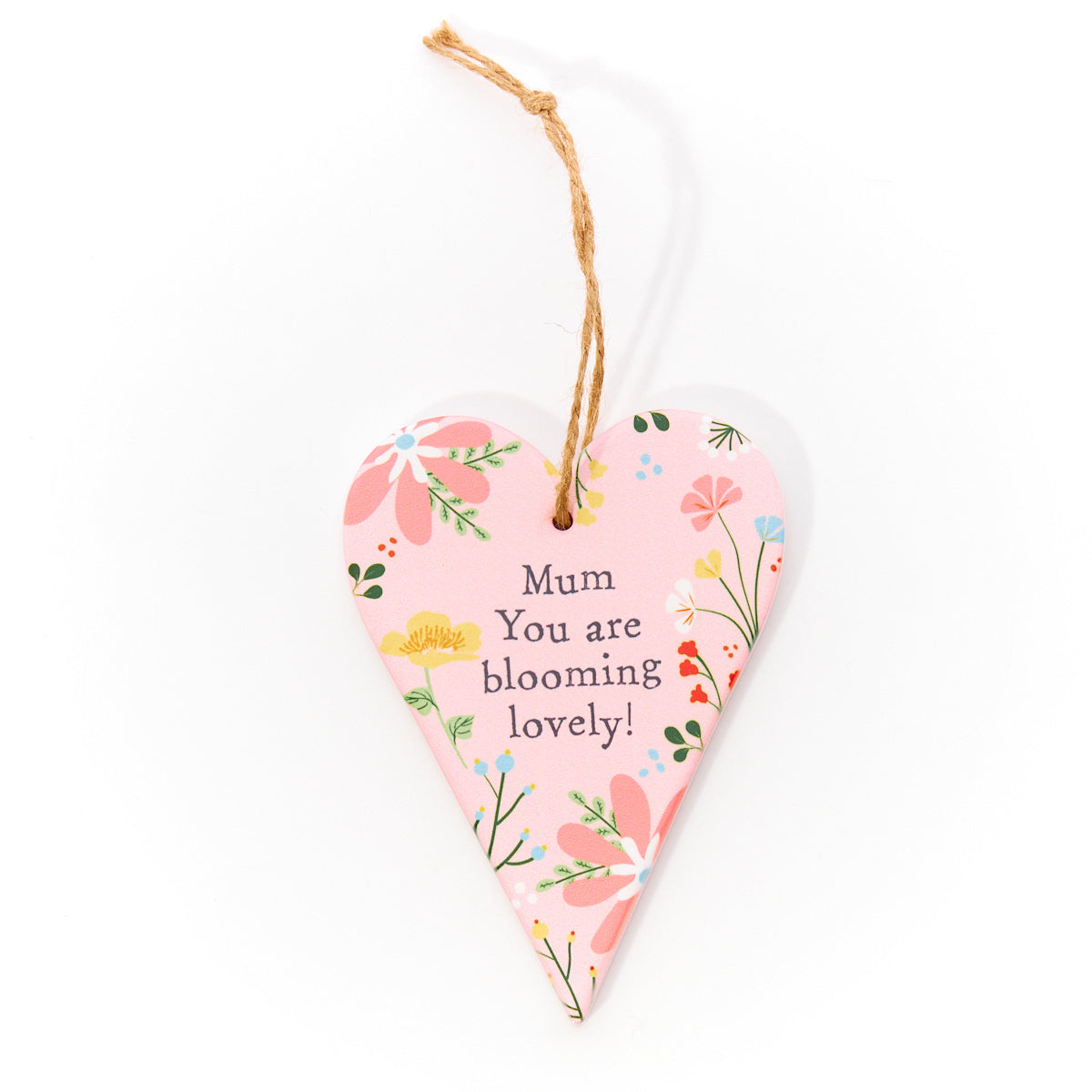 Ceramic Floral Heart Hanger