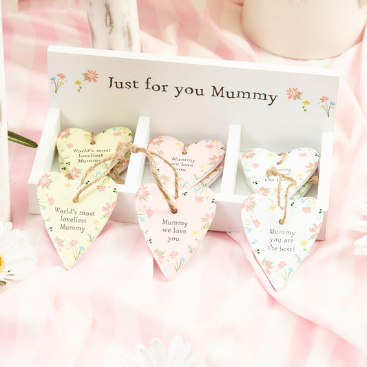 Floral Mummy Heart Hanger